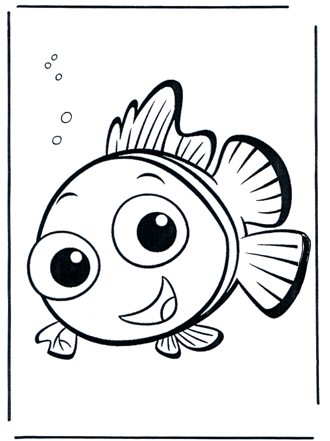 Nemo 5 - Fargeleggingstegning Nemo