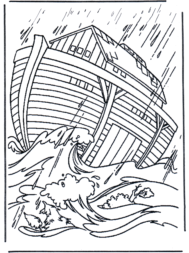Noa's ark 2 - Bibel fargeleggingstegninger gamle testament