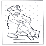 Småbarn - Paddington bear coloring pages
