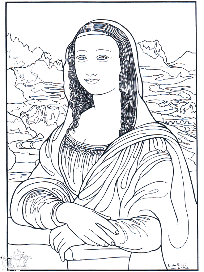 Painter da Vinci - Kunstfargeleggingstegninger