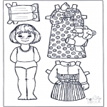 Kreativitet - Paper doll 3