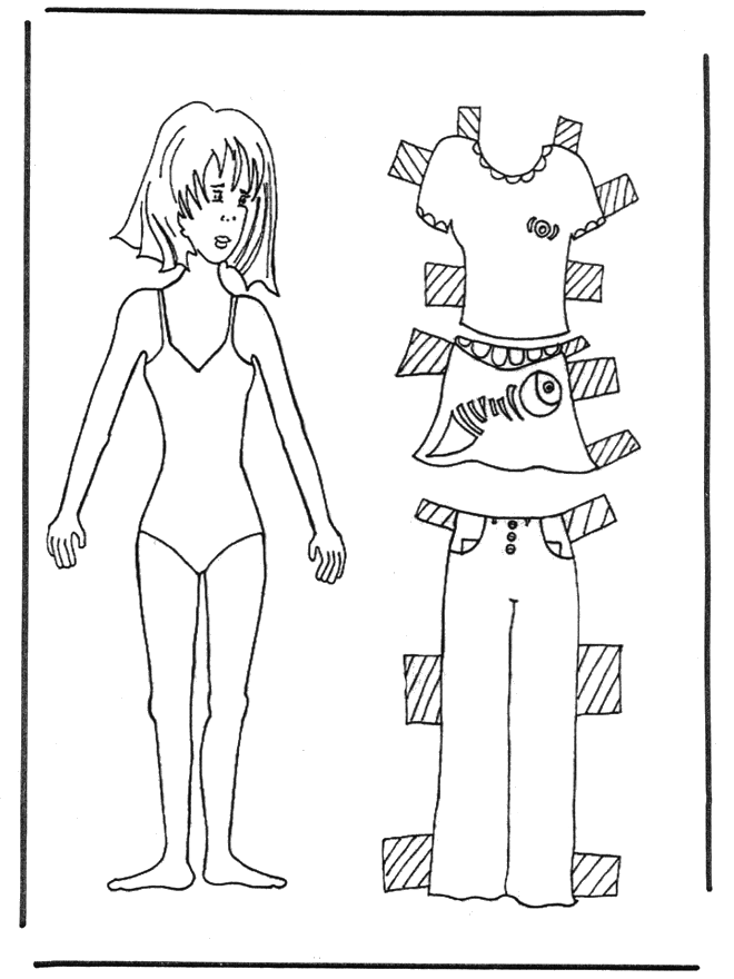 Paper doll mother - Kreativitet papirdukker