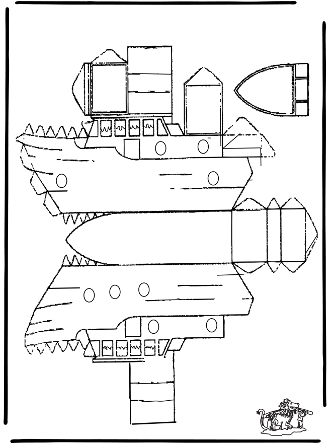 Papercraft boat - Kreativ med å bygge