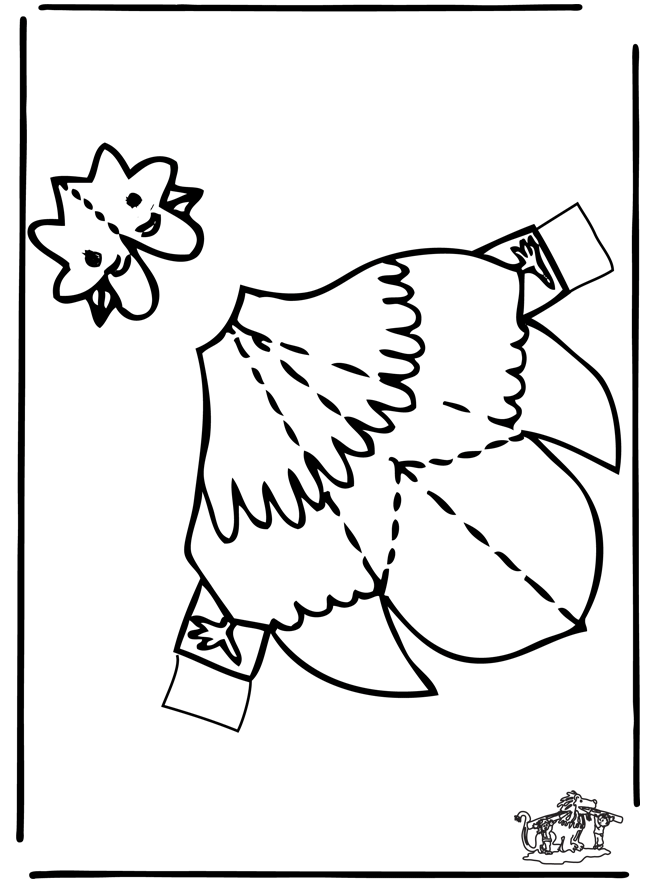 Papercraft chicken - Kreativ med å bygge
