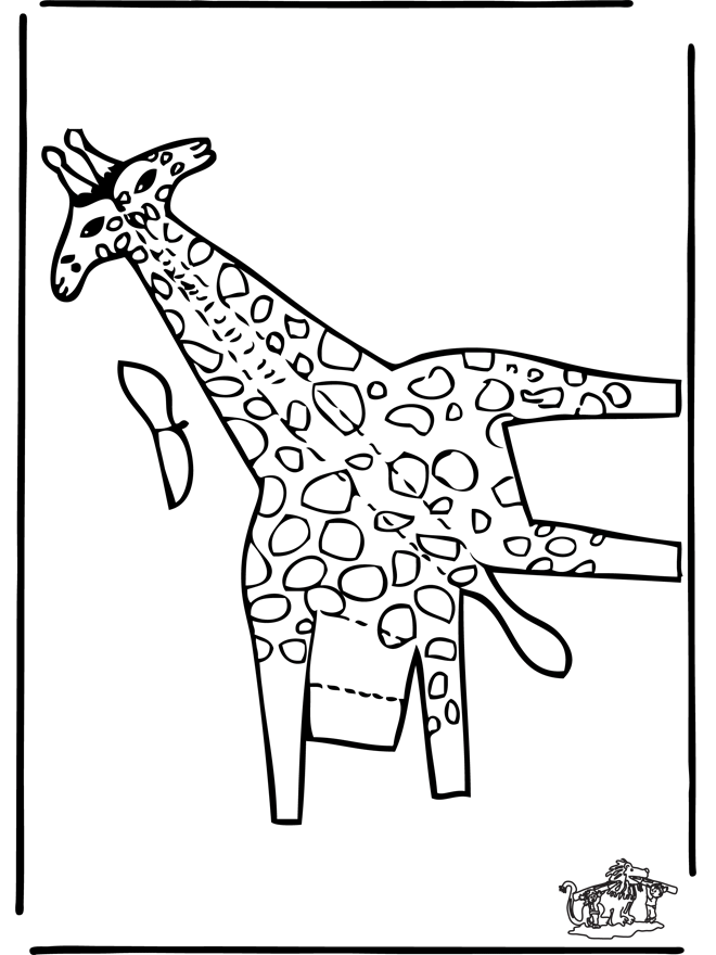 Papercraft giraffe 2 - Kreativ med å bygge