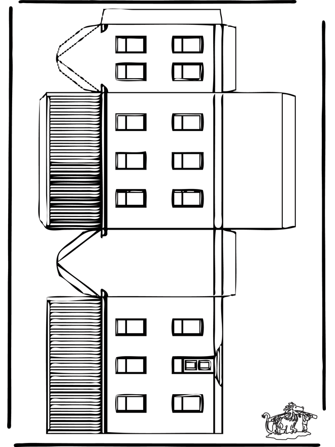 Papercraft house - Kreativ med å bygge