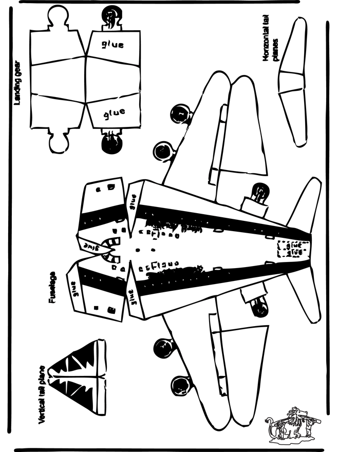 Papercraft plane - Kreativ med å bygge