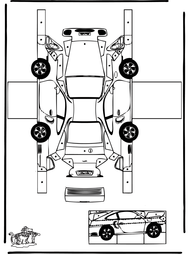 Papercraft Porche - Kreativ med å bygge