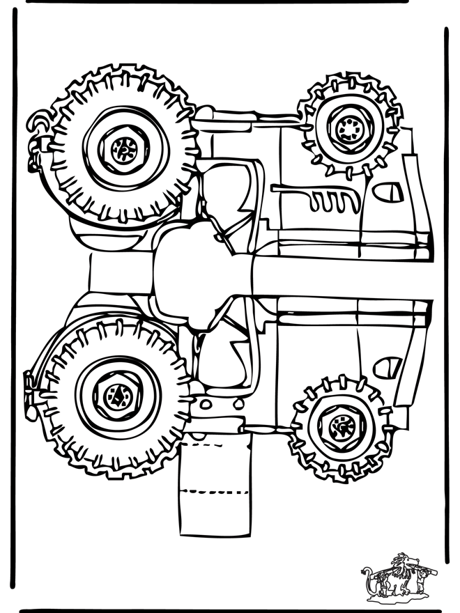 Papercraft tractor - Kreativ med å bygge