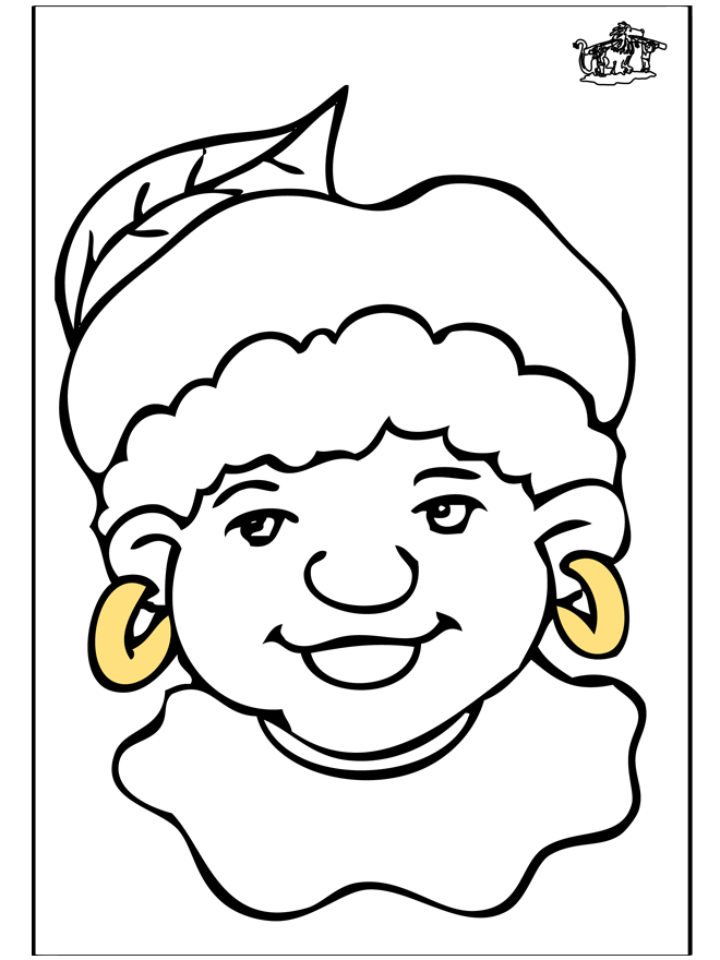 Piet kleurplaat 1 - Sint Nicolas coloring pages