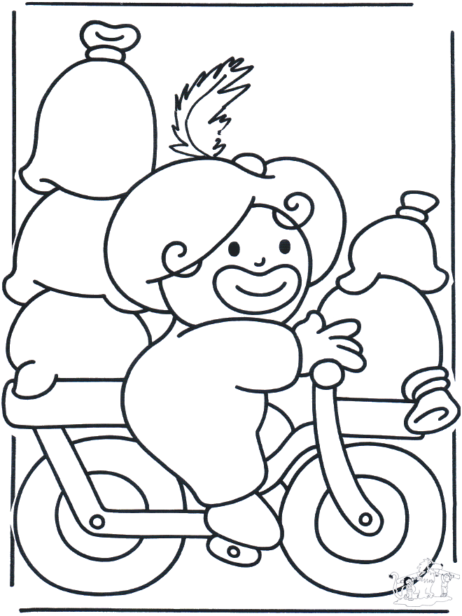 Piet op de fiets