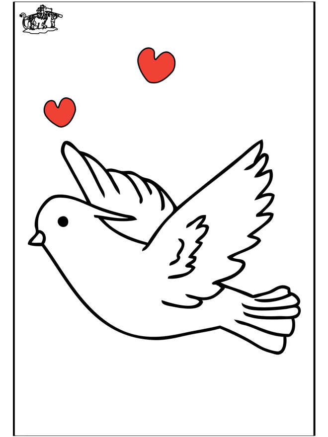 Pigeon 1 - Fargeleggingstegninger fugler