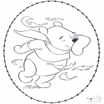 Broderkort - Pooh stitchingcard 1