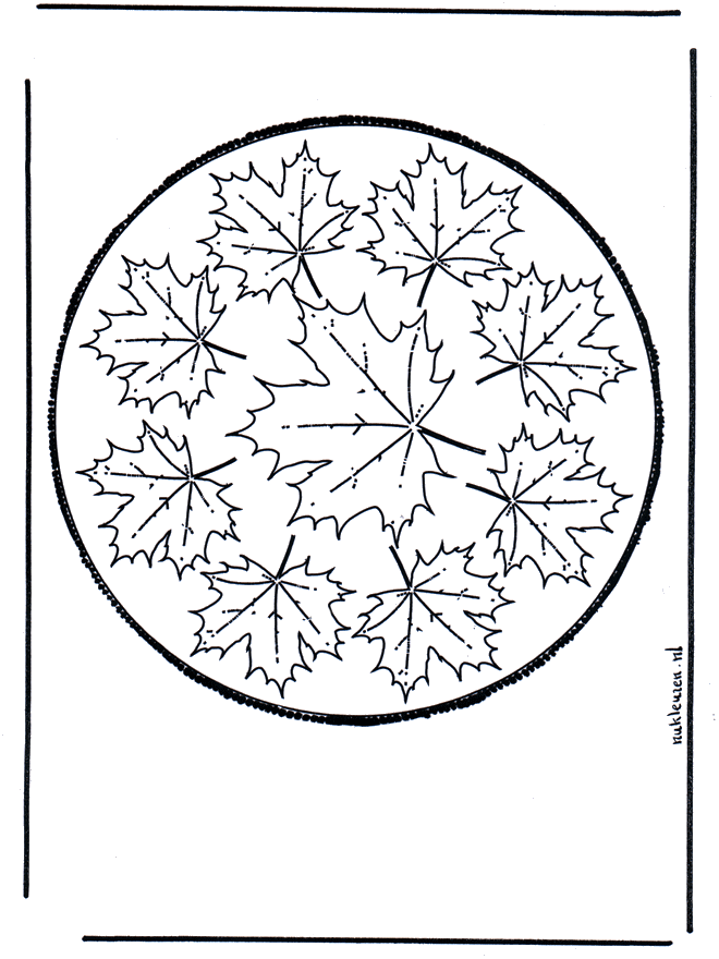 Pricking card 60 - Crafts pricking card Mandala