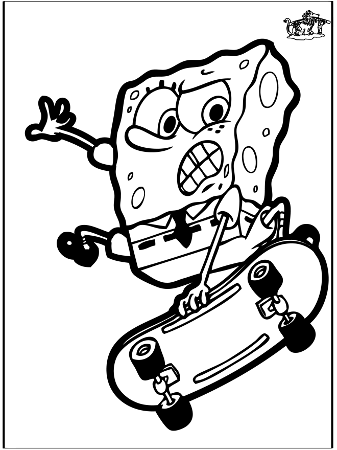 Pricking card SpongeBob - Crafts comic charactors