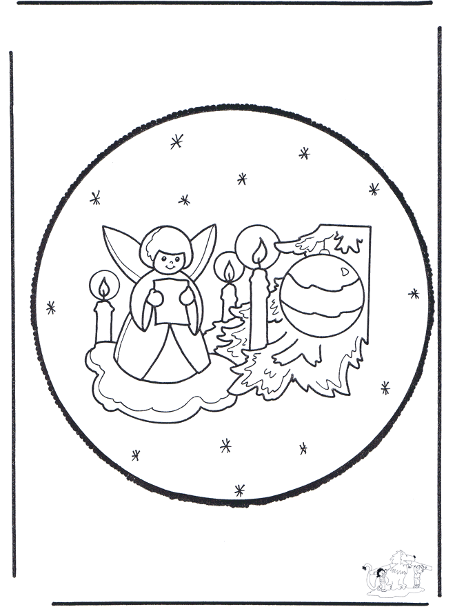 Prickingcard angel - More