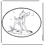 Pricking cards - Prickingcard bambi 2