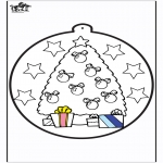 Jul - Prickingcard Christmas tree 1