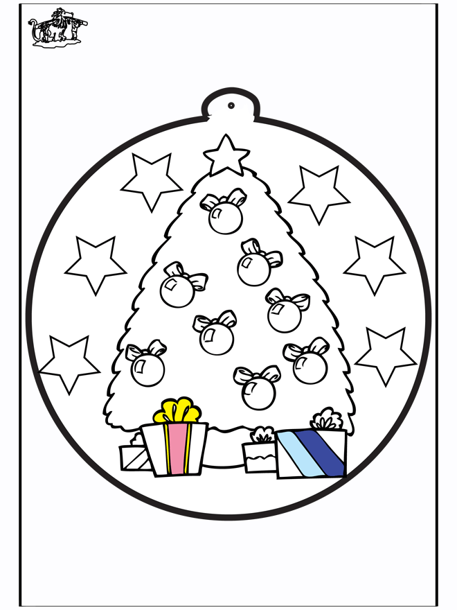 Prickingcard Christmas tree