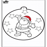 Jul - Prickingcard Santa
