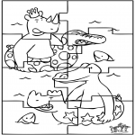 Kreativitet - Puzzle Babar