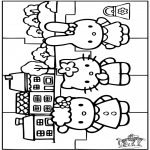 Kreativitet - Puzzle Hello Kitty