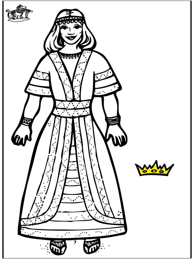 Queen Esther 2 - Bibel fargeleggingstegninger gamle testament