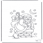 Jul - Santa Claus in chimney