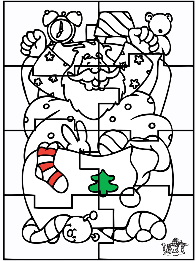 Santa Claus Puzzle - Kreativitet Jul