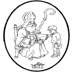 Pricking cards - Sinterklaas Prikplaat 7