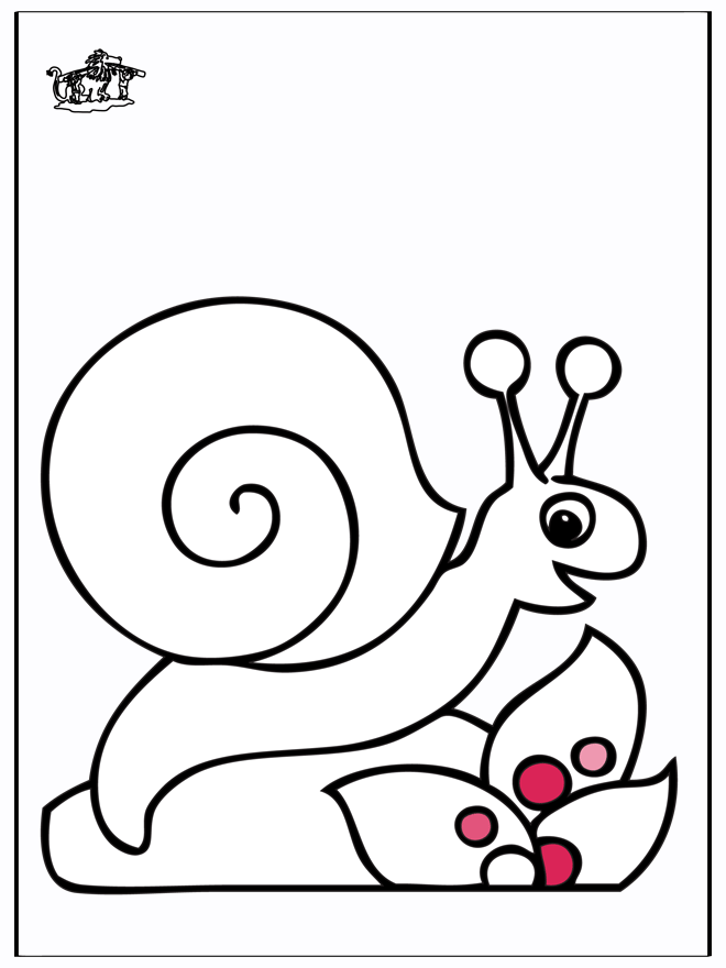 Snail 2 - Fargeleggingstegninger dyrehage