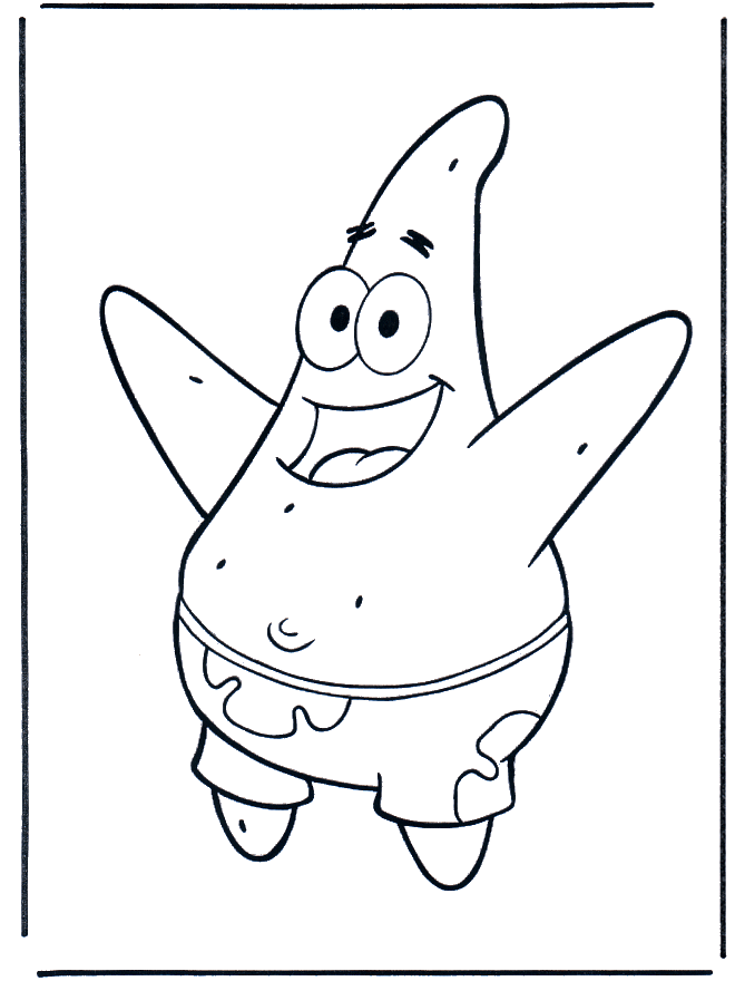 SpongeBob 9 - Svampebob fargeleggingstegninger