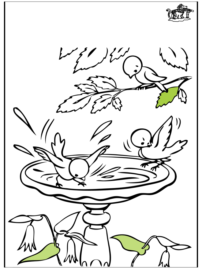 Spring Coloring Page - Fargeleggingstegninger vår