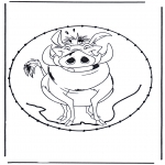 Broderkort - Stitching cartoon 10
