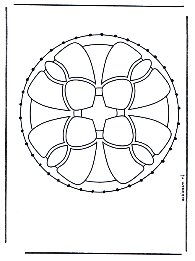 Stitchingcard 1 - Kreativ med mandala broderkort