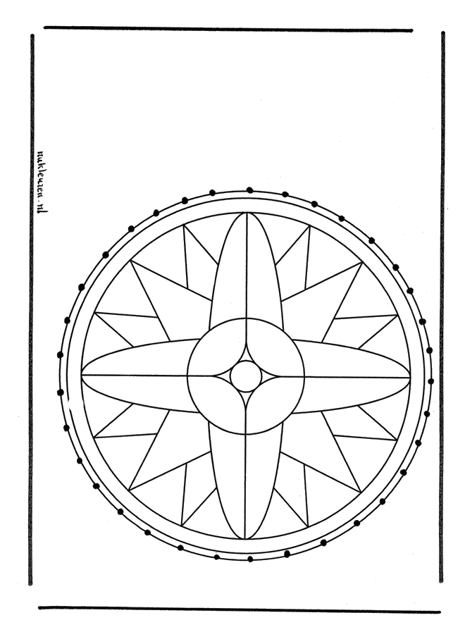 Stitchingcard mandala 1 - Kreativ med mandala broderkort