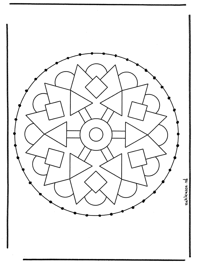 Stitchingcard mandala 2 - Kreativ med mandala broderkort