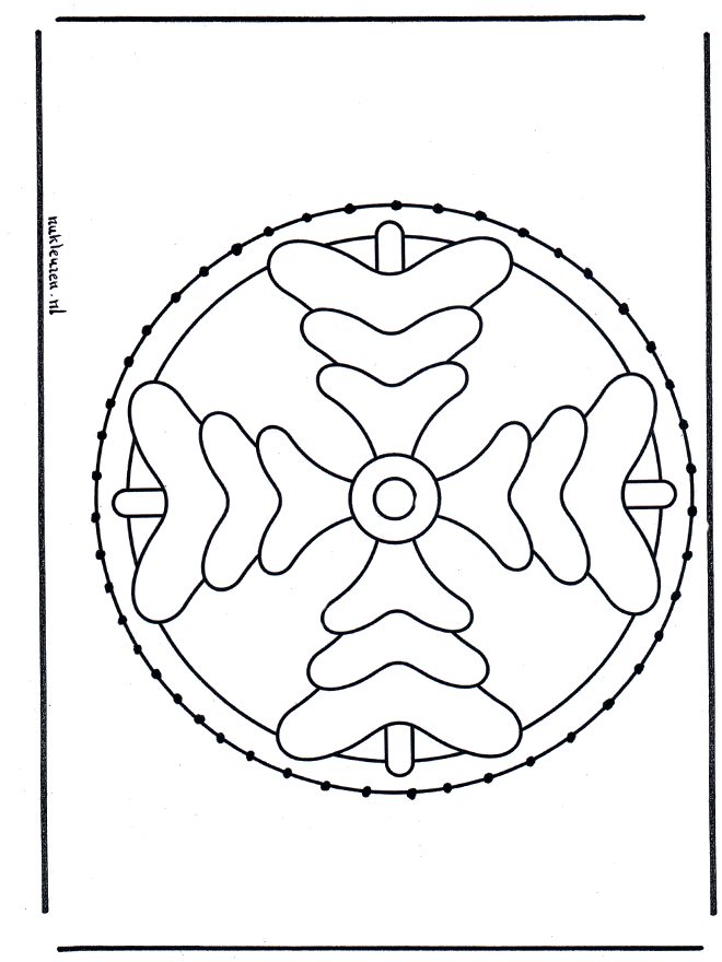 Stitchingcard mandala 4 - Kreativ med mandala broderkort