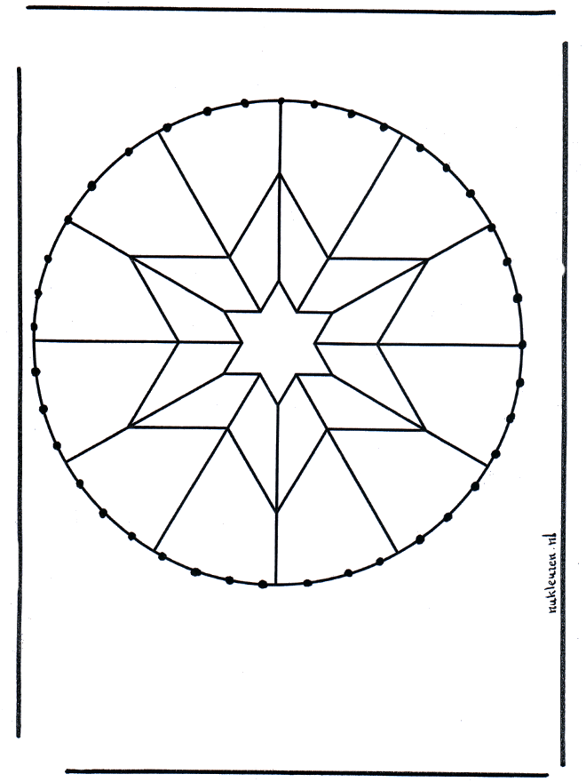 Stitchingcard mandala 5 - Kreativ med mandala broderkort