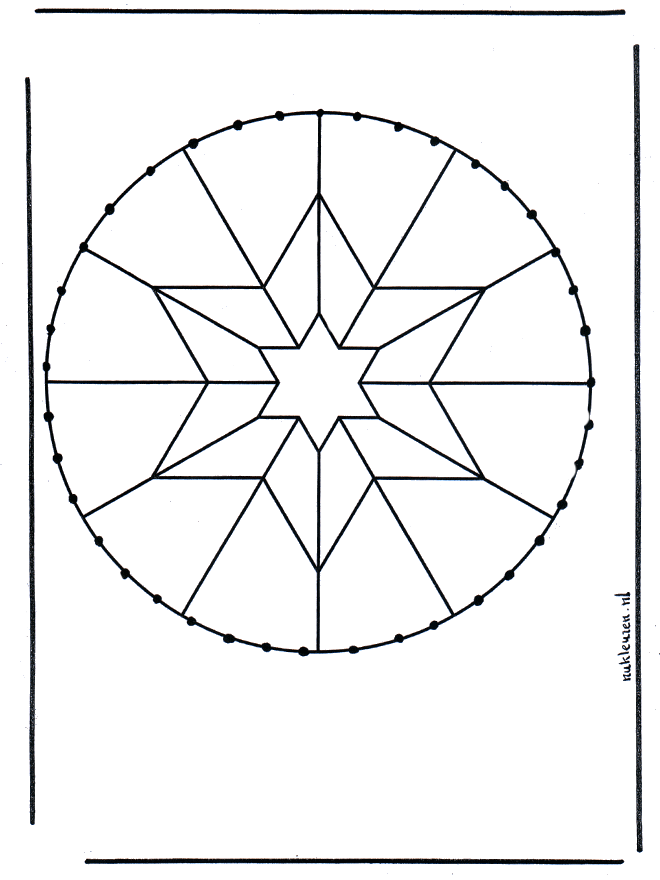 Stitchingcard mandala 8 - Kreativ med mandala broderkort