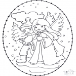 Broderkort - Stitchingcard - x-mas
