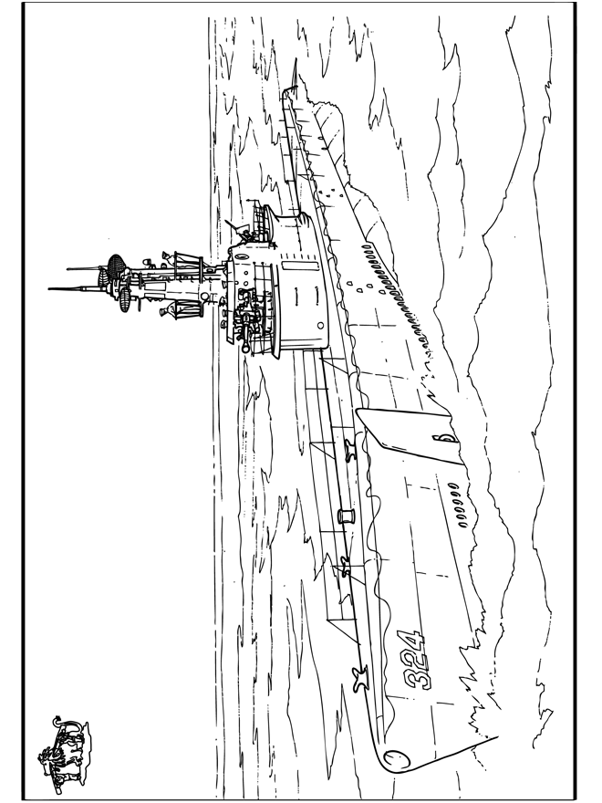 Submarine - Fargeleggingstegninger skip