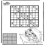 Kreativitet - Sudoku dolphin