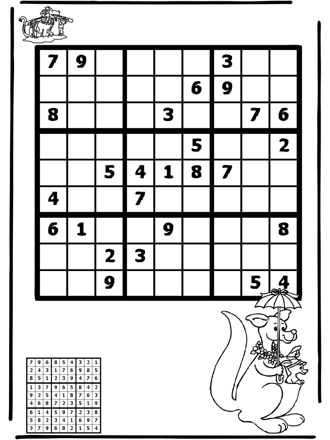 Sudoku kangaroo - Pusle