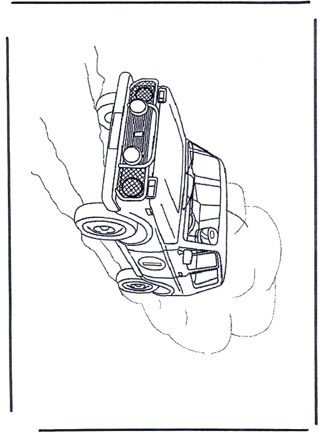 terreinwagen - Fargeleggingstegninger biler