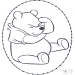 Broderkort - Winnie the Pooh stitchingcard 1