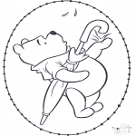 Broderkort - Winnie the Pooh stitchingcard 2
