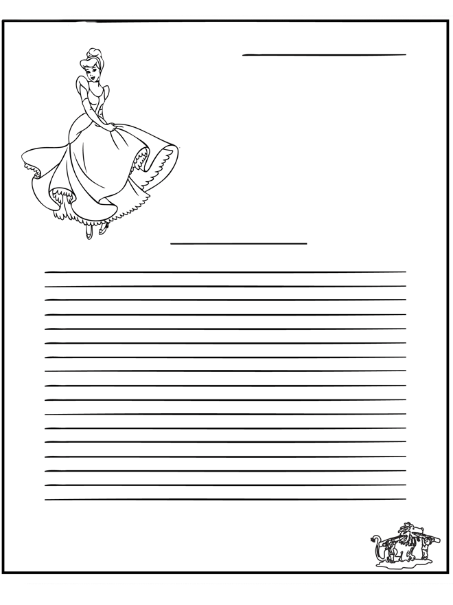 Writing paper Cinderella - Kreativitet brevpapir