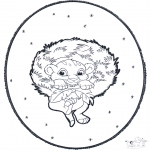 Jul - X-mas prickingcard 3